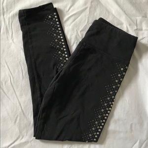 Justice Studded Accent Black Pant/Leggings